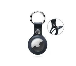 Epico Leather Case Ledertasche für Apple AirTag blau