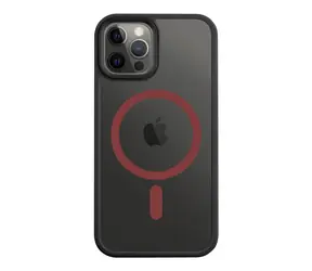 Tactical MagForce Hyperstealth 2.0 Hülle für Apple iPhone 12/12 Pro Schwarz/Rot