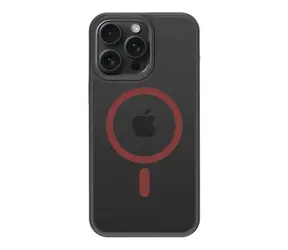 Tactical MagForce Hyperstealth 2.0 Hülle für Apple iPhone 15 Pro Max Schwarz/Rot