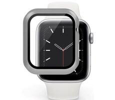 Epico Glasschutzhülle für Apple Watch 4/5/6/SE (44 mm) Silber