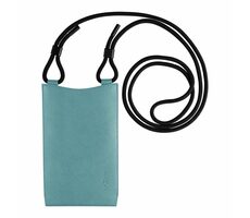 FIXED Verona Umhängetasche mit Tasche für Mobiltelefone bis 7" helltürkis / schwarze Schnur