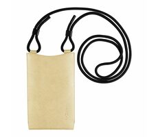 FIXED Verona Umhängetasche mit Tasche für Mobiltelefone bis 7" hellgelb / schwarzes Kabel
