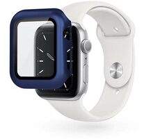 Epico Glasschutzhülle für Apple Watch 4/5/6/SE (44 mm), Blau