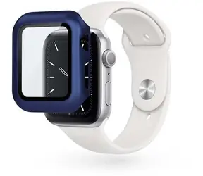 Epico Glasschutzhülle für Apple Watch 4/5/6/SE (44 mm), Blau