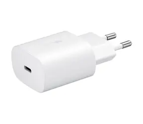 Samsung Netzteil mit Schnellladung (25W) ohne Kabel weiß (Box) / USB-C / 3A 