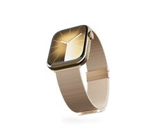Epico Milanese+ Armband für Apple Watch 42/44/45/49 mm Gold