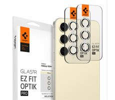 Spigen Glass tR EZ Fit Optik Pro Kameraschutzglas für Samsung Galaxy S24+ 2 Stück gelb