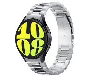 Spigen Modern Fit 316L Edelstahlarmband für Samsung Galaxy Watch 7 44 & 40 mm Silber