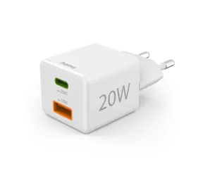 HAMA USB-Ladegerät 20W weiß / USB-C / USB / PD / QC