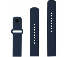 FIXED Satz Silikonbänder Sportliches Silikonarmband mit Schnellverschluss 22 mm für Smartwatch blau