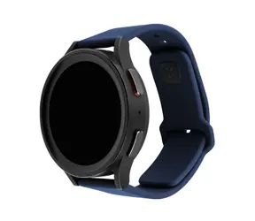 FIXED Satz Silikonbänder Sportliches Silikonarmband mit Schnellverschluss 22 mm für Smartwatch blau