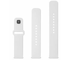 FIXED Satz Silikonbänder Sportliches Silikonarmband mit Schnellverschluss 20 mm für Smartwatch weiß