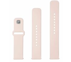 FIXED Satz Silikonbänder Sportliches Silikonarmband mit Schnellverschluss 20 mm für Smartwatch rosa