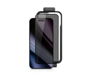 Epico Privacy Glass 3D Schutzglas für Apple iPhone 16 Pro / mit Einbaurahmen