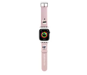 Karl Lagerfeld Karl und Choupette Head NFT-Armband für Apple Watch 38/40/41 rosa