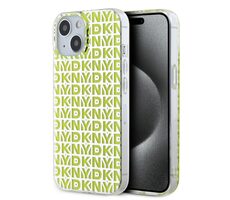 DKNY PC/TPU Repeat Pattern Backcover für Apple iPhone 15 gelb