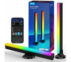 Govee SMART LED RGBIC-Panel 38 cm für TV 43-75 Zoll - 2 Stück / LED-Panels / 24 W / 1500 lm / BT / WiFi / RGBIC