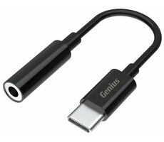 Genius ACC-C100 Reduktion 3,5-mm-Audiobuchse auf USB-C 10 cm schwarz