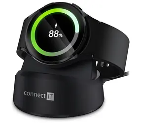 Connect IT WatchCharger (Samsung) schwarz / Kabelloses Ladegerät / 3W