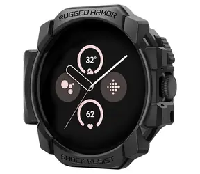 Spigen Rugged Armor Schutzhülle für Google Pixel Watch 3/2/1 (41 mm) schwarz