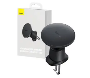 Baseus C40141001111-00 Magnetischer Telefonhalter mit kabelloser Aufladung für das Auto, Schwarz / 15 W