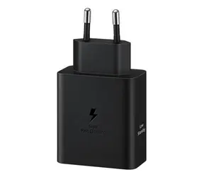 Samsung Dual-Netzwerk-Ladegerät mit USB-C-Kabel (50 W) schwarz / USB-C/USB-C-Kabel (1,8 m)