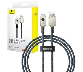 Baseus P10355802221-00 Lightning Schnellladekabel 1m schwarz / 1x USB-A(F) / 1x Lightning(M)