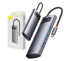 Baseus WKWG070013 Metal Gleam USB Hub 4in1 grau / 4X USB-A