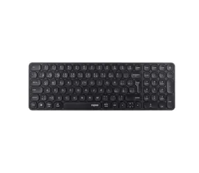Rapoo E9310M Multimode grau / Kabellose Tastatur / 2,4 GHz / BT 4.0 und 5.0 / ultradünn / 2x AAA-Batterie