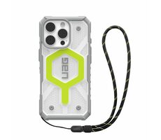 UAG Pathfinder Clear Magsafe Schutzhülle für Apple iPhone 16 Pro aktives Neon-Lanyard