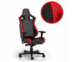 noblechairs EPIC Compact schwarz-rot / Gaming Stuhl / Kunstleder / verstellbar / Rollen / Belastbarkeit 120 