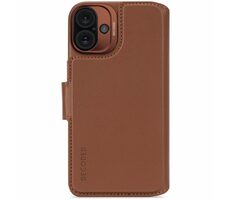 Decoded Leather Abnehmbare Wallet abnehmbare Lederhülle für Apple iPhone 16 PLUS braun