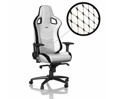 noblechairs EPIC Gaming Stuhl weiß-schwarz / Gaming Stuhl / Kunstleder / verstellbar / Rollen / Belastbarkeit 12
