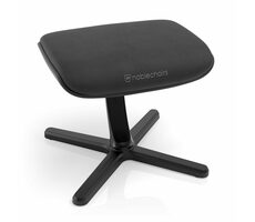 noblechairs Fußstütze 2 schwarz / Fußhocker / PU-Leder / verstellbar / maximale Neigung 45°