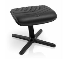 noblechairs Fußstütze 2 schwarz / Fußhocker / Leder / verstellbar / maximale Neigung 45°