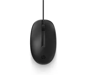 HP 125 Wired Mouse schwarz / kabelgebundene Maus / optisch / 3 Tasten / 1200 dpi / USB-A / 1,8 m