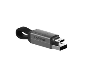 Rolling square inCharge 6 grau / Magnetkabel 6in1 / USB / USB-C / Lightning / MicroUSB / 15W