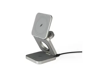 Epico UltraBase EF45 faltbares kabelloses Ladegerät Titan / MagSafe / 3in1 / 15W