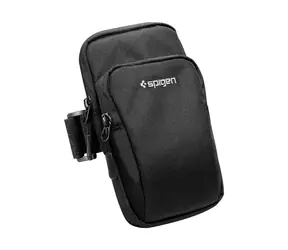Spigen Dynamic Shield A702 Sport-Handtasche für Smartphones bis 6,9 Zoll, Schwarz