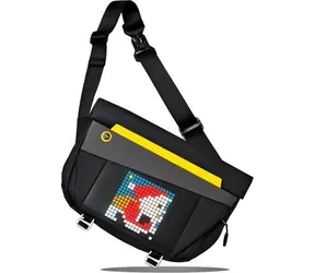 Divoom Pixoo Slingbag-V schwarz / Umhängetasche mit Pixel-Art-Display / IP68