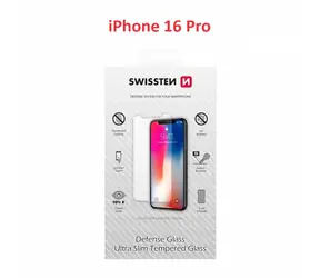 Swissten Schutz-Hartglas für Apple iPhone 16 Pro