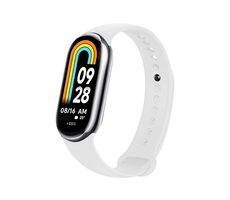 FIXED Silikonarmband Silikonarmband für XIAOMI Mi Band 8/ SMART Band 9 weiß