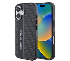 AMG Carbon Pattern Backcover für Apple iPhone 16 schwarz