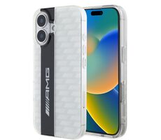 AMG Carbon Pattern Backcover für Apple iPhone 16 weiß