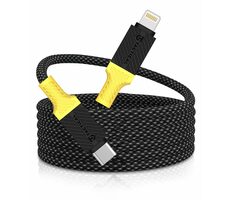 Tactical MagRope USB-C/Lightning 1m schwarz/gelb