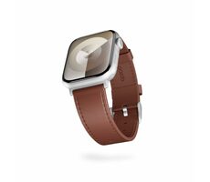 Epico Leather Watch Strap Lederarmband für Apple Watch 38/40/41/42 mm braun