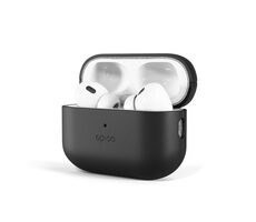 Epico Ledertasche Schutzhülle aus Leder für Apple Airpods Pro 2 schwarz