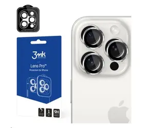 3MK Lens Protection Pro Kameraglas für Apple iPhone 15 Pro Max Silber