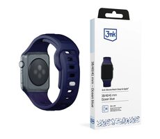 3mk Silikon-Uhrenarmband für Apple 38/40/41 mm, Ozeanblau