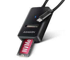 Axagon ADM2-CM USB-C 10 Gbit/s - M.2 NVMe & SATA SSD-Adapter, USB-C-Kabel 10 cm